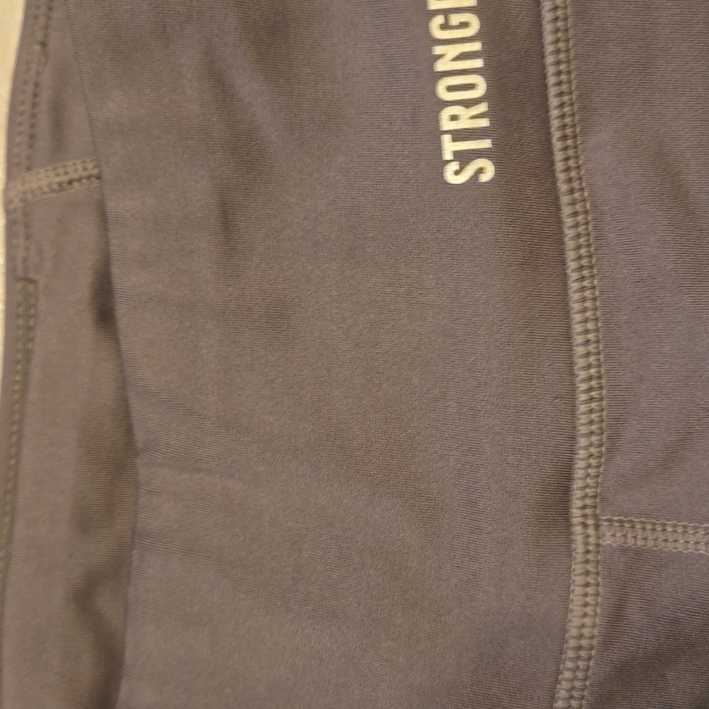 New Stronger Label "The Signature One" Falcon Gold Leggings - Picture 3 of 12
